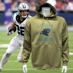 Nike Salute To Service Camoflage Military Carolina Panthers McCaffrey Hoodie LG